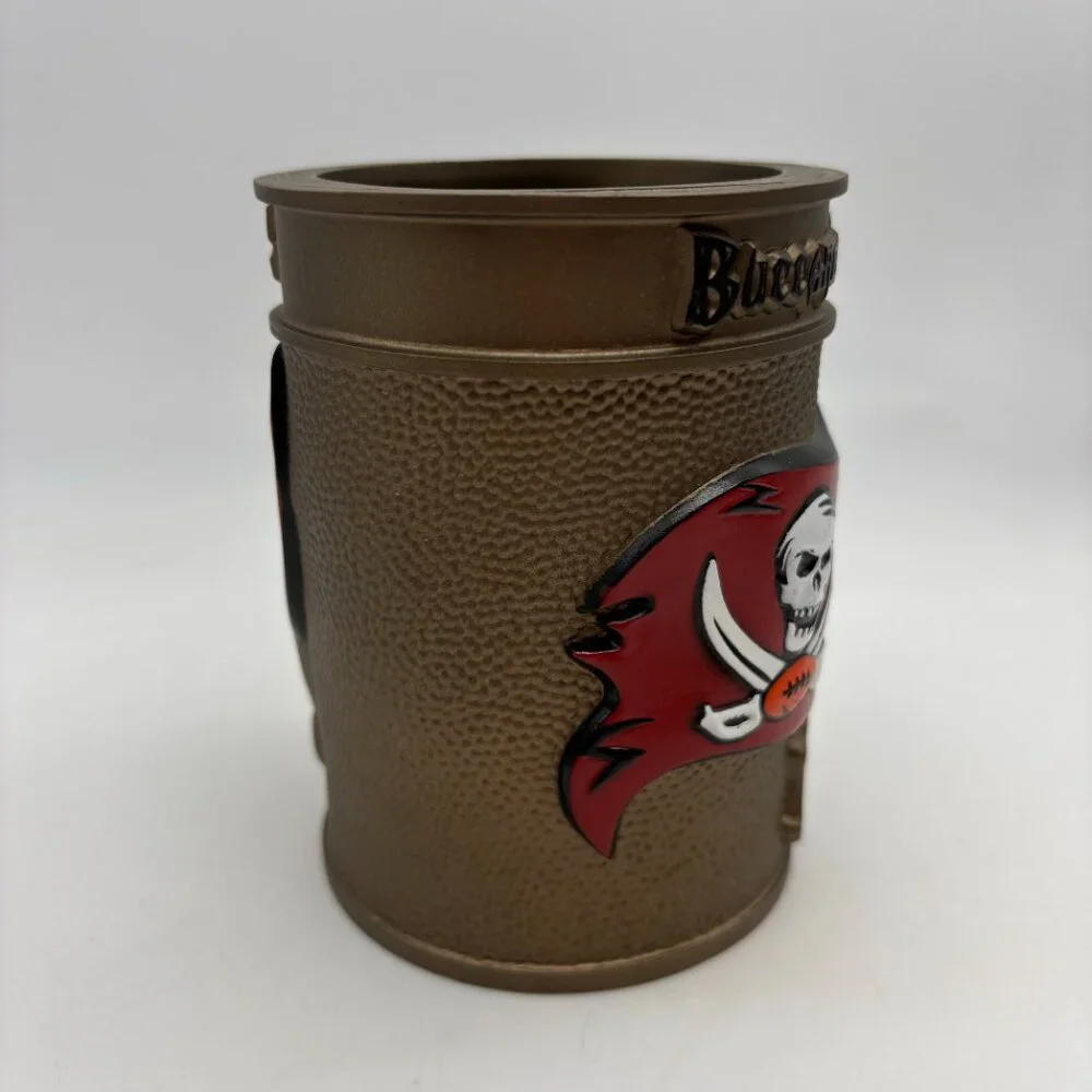 NFL Tampa Bay Buccaneers Flag Logo Foam Can Holder Koozie Gold